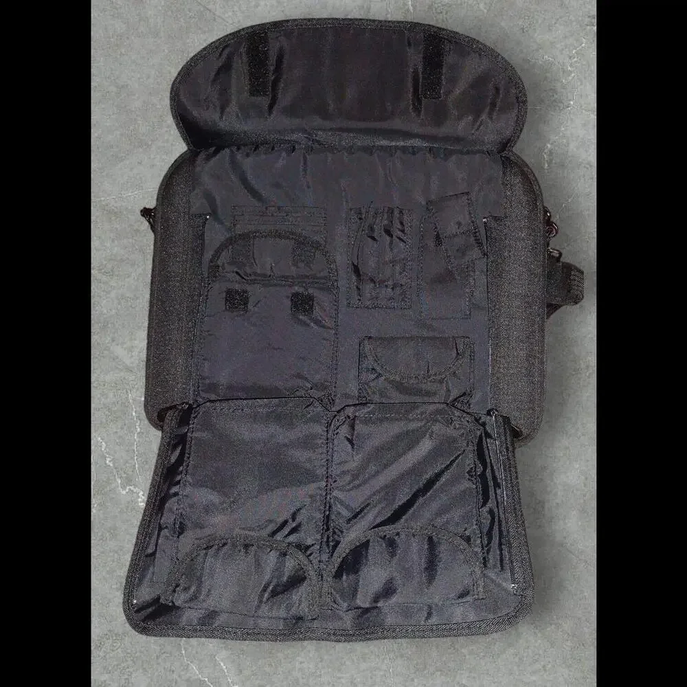 Vintage DELL Laptop Bag Canvas Black Messenger Carrying Shoulder